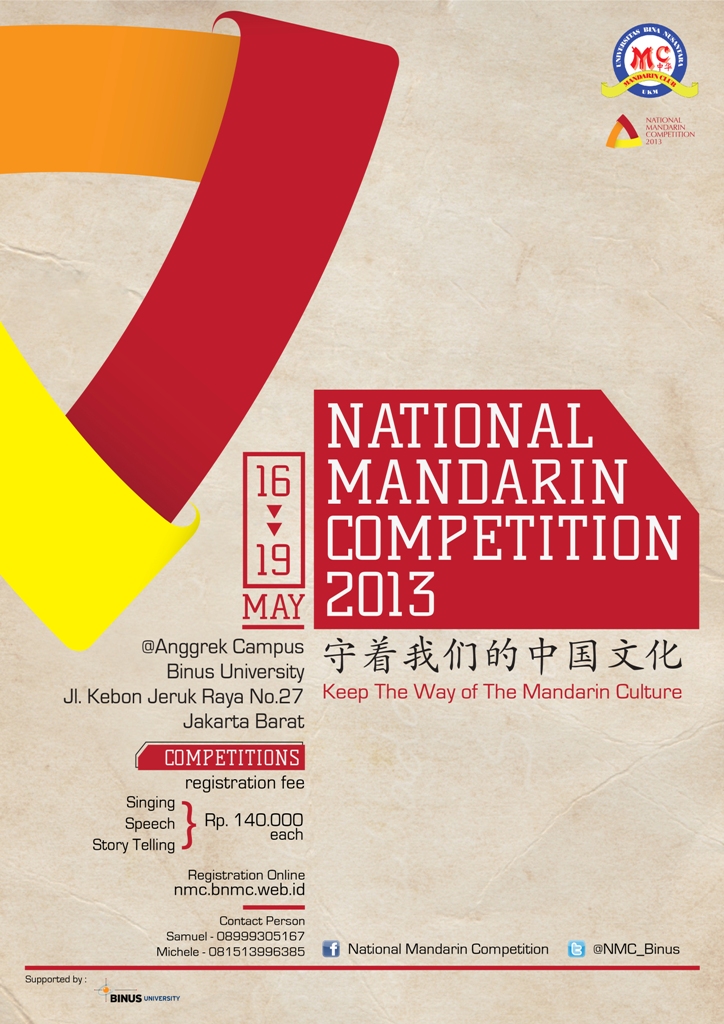 Kegiatan National Mandarin Competition 2013